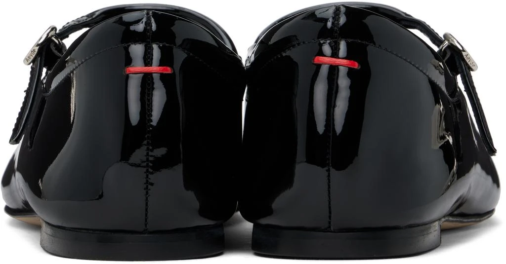 AEYDE Black Uma Leather Mary-Jane Ballerina Flats 2
