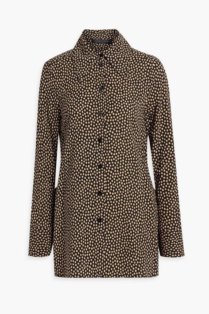Proenza Schouler Oversized polka-dot crepe shirt 1