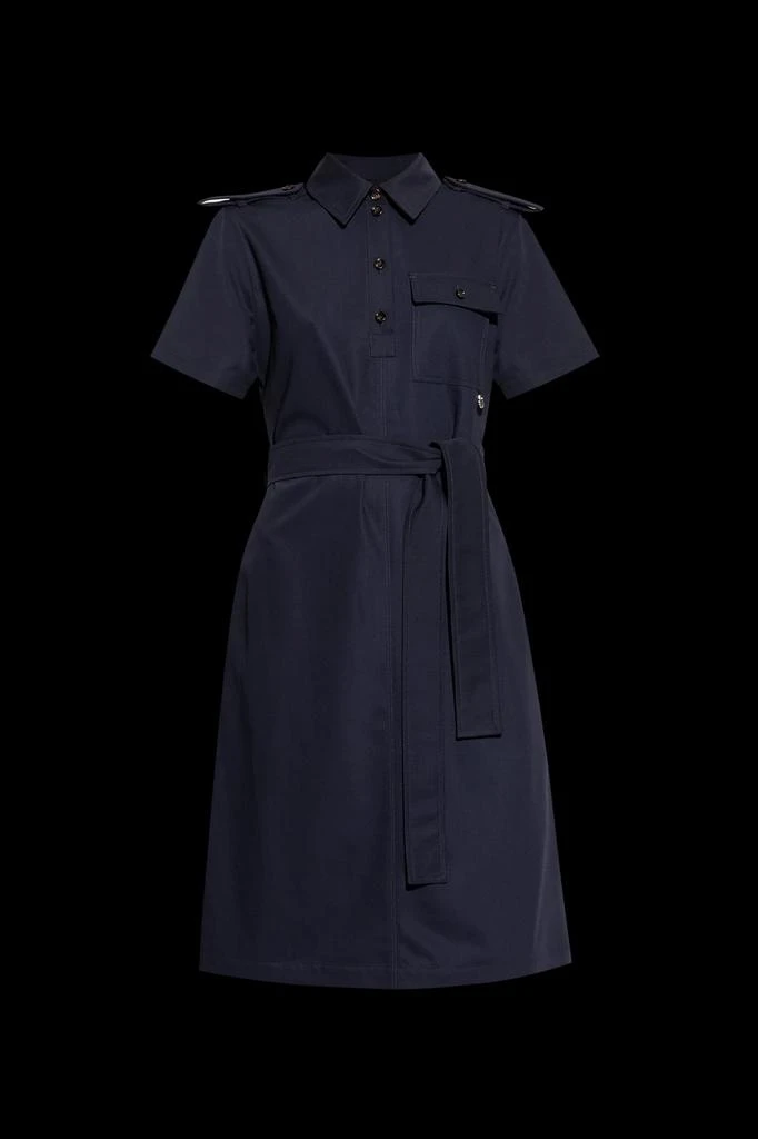 Burberry Collared Short-Sleeve Dress