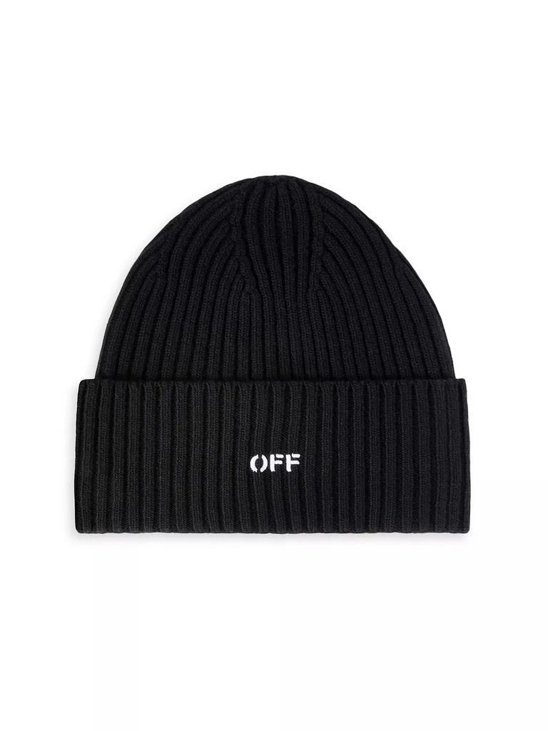 Off-White Off Stamp Loose-Knit Beanie 1