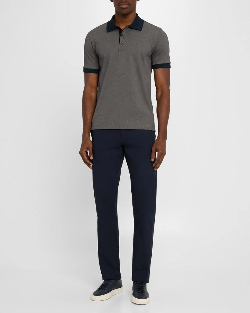 Theory Men's Geometric Jacquard Polo Shirt 2