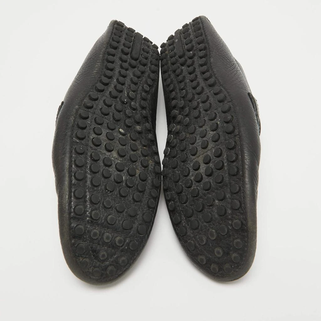 Louis Vuitton Louis Vuitton Black Leather Hockenheim Slip on Loafers Size 40 6
