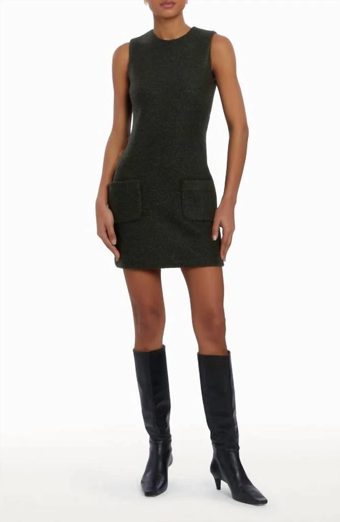 Delia Tweed Mini Dress In Dark Green  On Sale Now with Up to 67% Off |  Discover Exclusive Deals & Savings at BeyondStyle  Authentic Amanda  Uprichard women|clothing|dresses with Limited-Time Discounts,