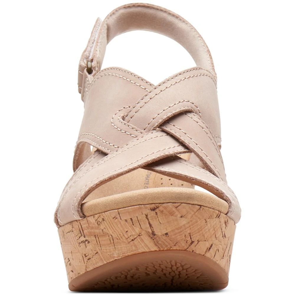 Clarks Women's Rose Erin Woven-Strap Wedge Sandals 3