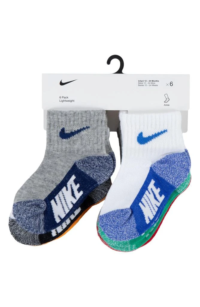 NIKE Assorted 6-Pack Ankle Socks 4