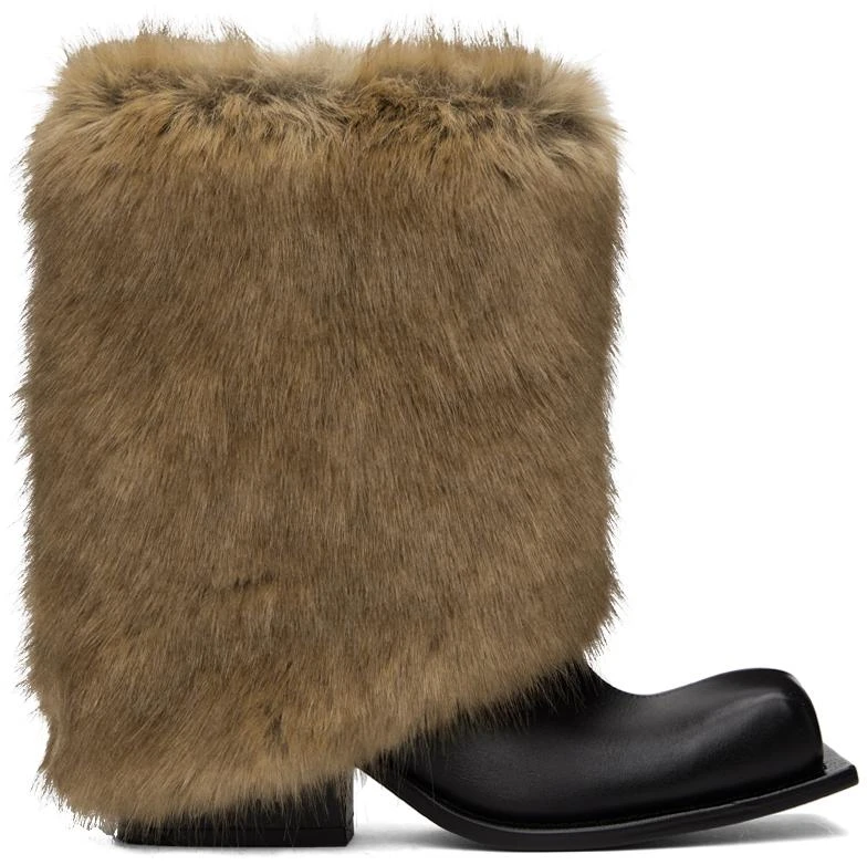 FIDAN NOVRUZOVA Black 
Brown Havva Chunky Trouser Boots 1