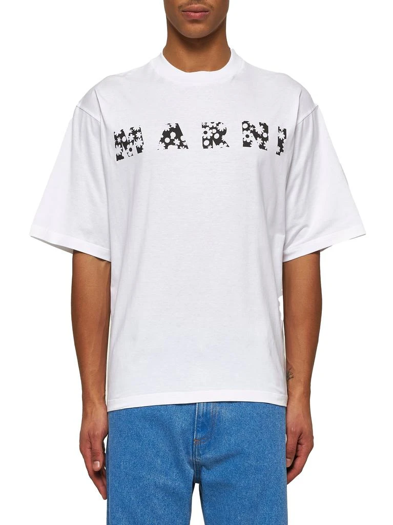Marni MARNI | Marni White T-shirt with flower logo | Man | 46 2