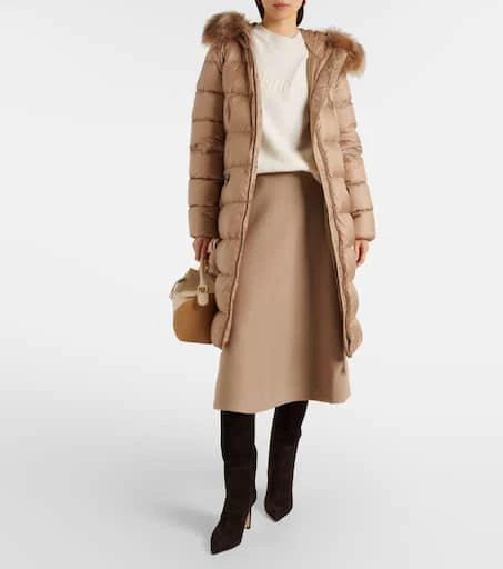 Moncler Boedic shearling-trimmed down coat 2