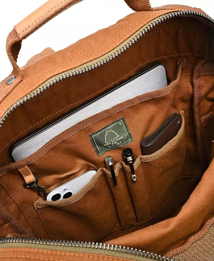TSD BRAND Tilia Canvas Backpack 3