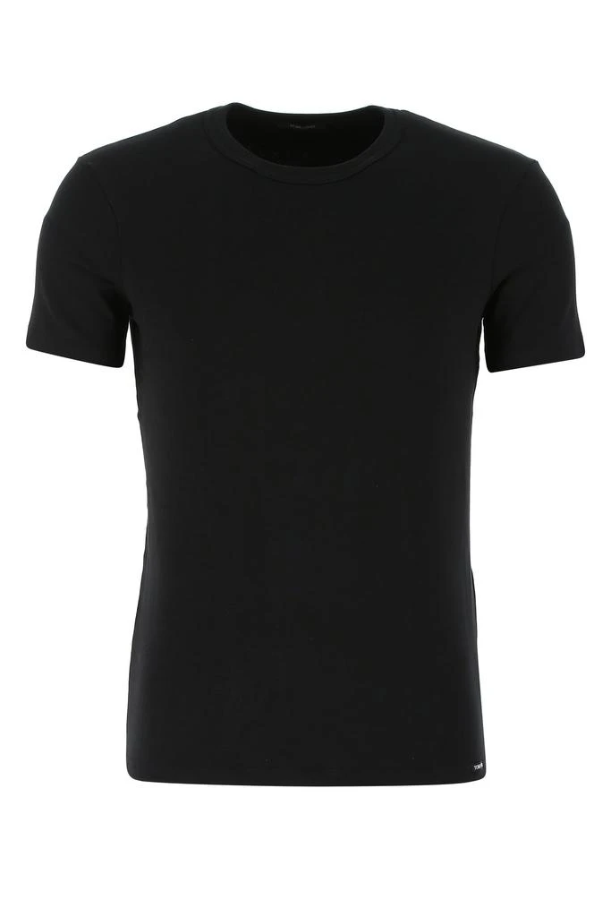 Tom Ford Black stretch cotton t-shirt 1
