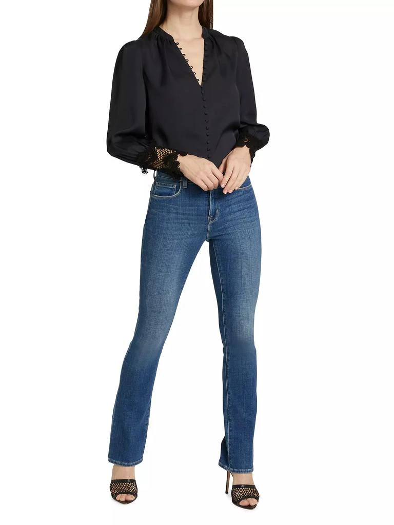 L'Agence Ava Lace Cuff Blouse 2