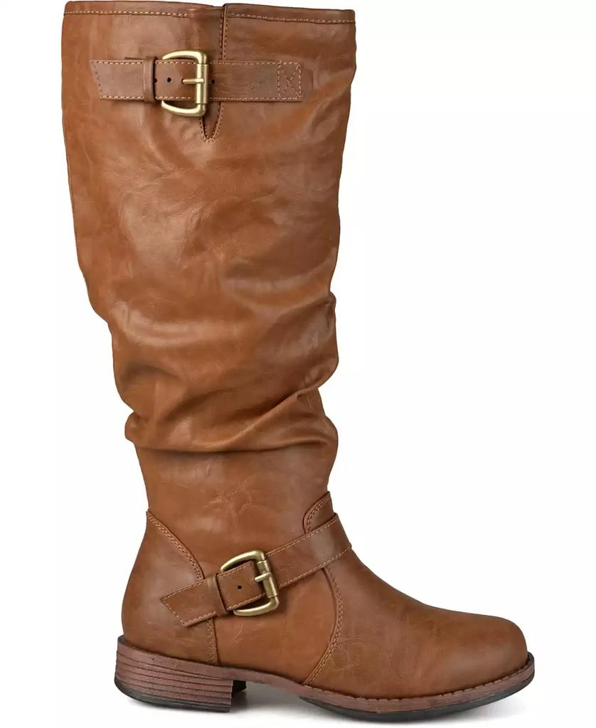 Journee Collection Women's Stormy Extra Wide Calf Knee High Riding Boots 10
