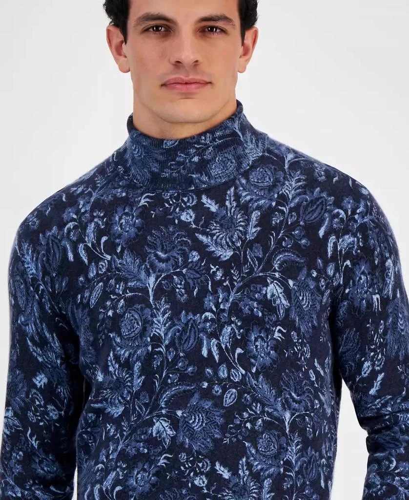 Club Room Men's Printed Cashmere Turtleneck Sweater, Created for Macy's 3