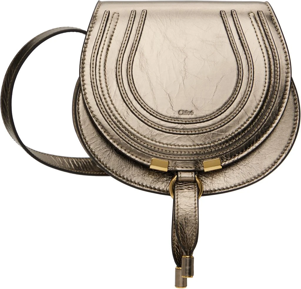 Chloé Silver Small Marcie Saddle Bag 1