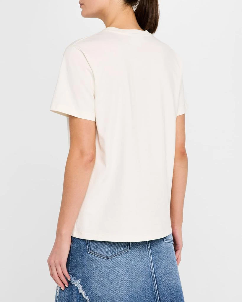Ganni Heavy Cotton Relaxed Bow T-Shirt 3