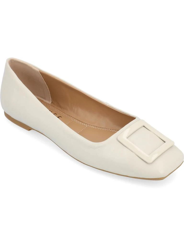 Journee Collection Zimia Womens Office Square Toe Ballet Flats 1