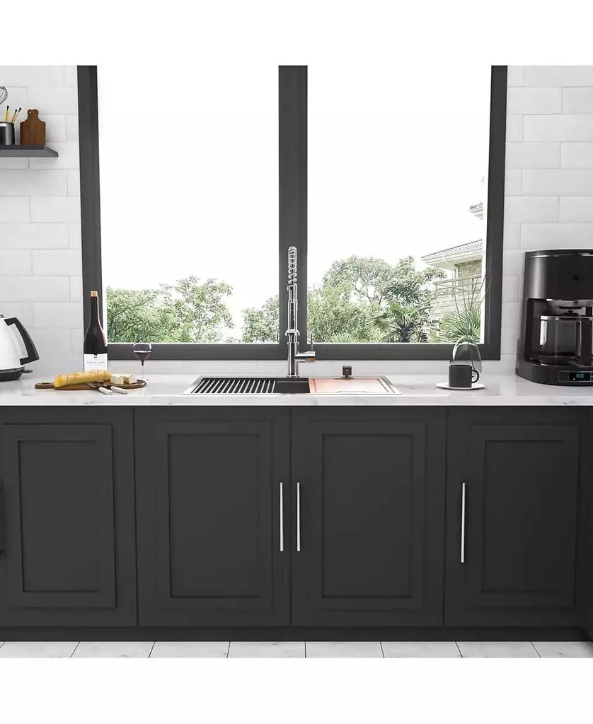 Flynama 33x22x10inch Drop In Kitchen Sink Stainless Steel Workstation Single Bowl 16 Gauge Topmount 3