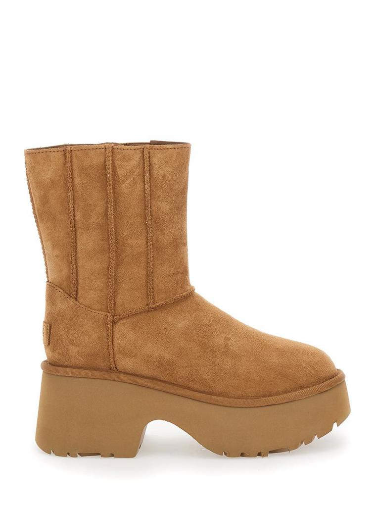 ショートブーツ・ブーティ UGG Brown 'Twin Seam New Heights' Boots in Suede Woman UGG Brown 'Twin Seam New Heights' Boots In Suede Woman