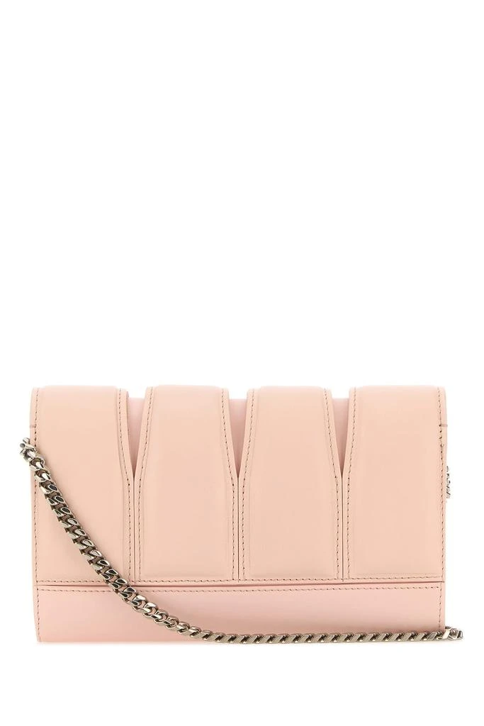 Alexander McQueen Pink leather The Slash clutch 2