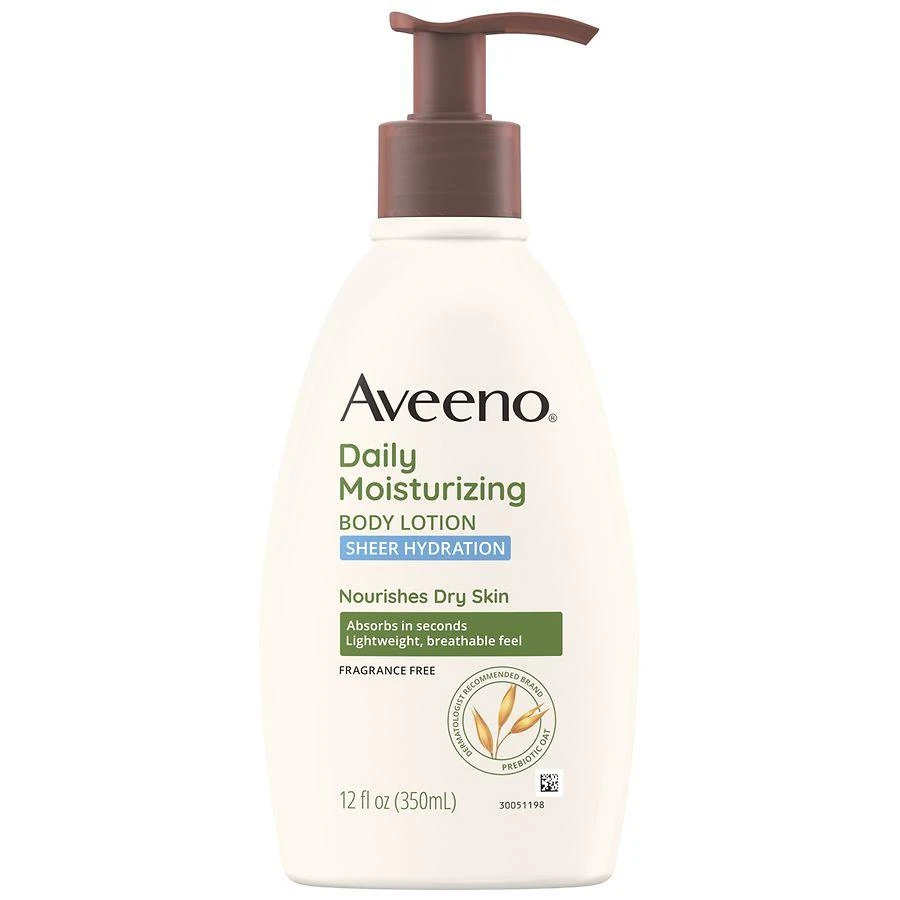 Aveeno Sheer Hydration Daily Moisturizing Dry Skin Lotion Fragrance-Free 3