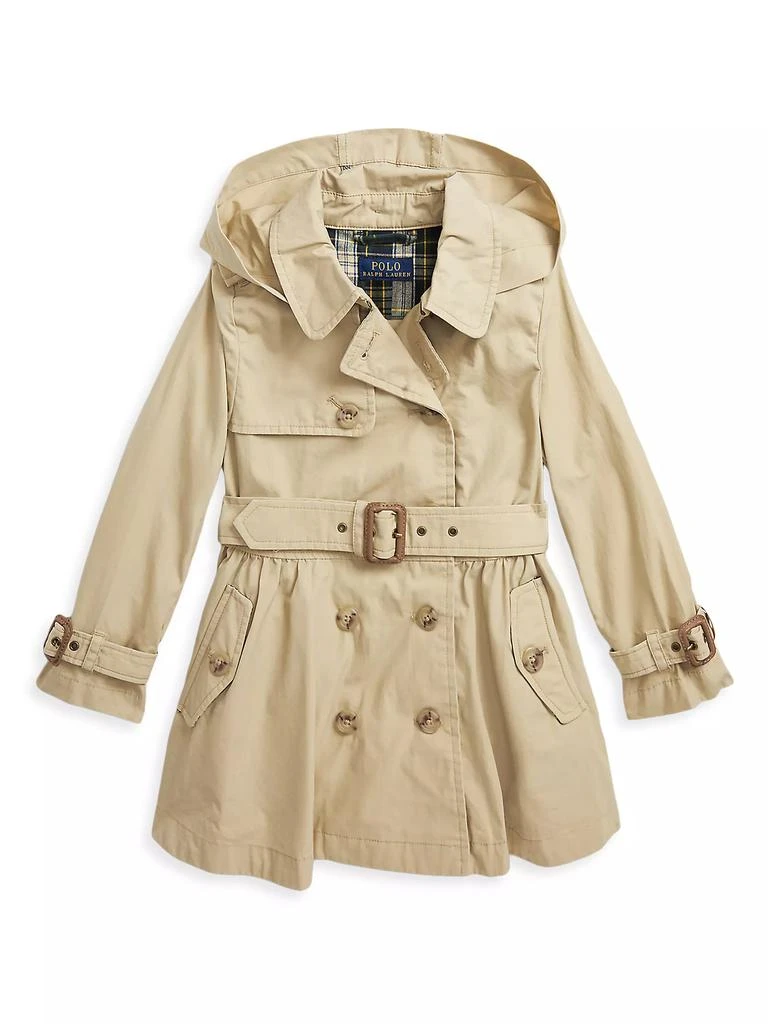 Ralph Lauren Little Girl's & Girl's Hooded Trench Coat