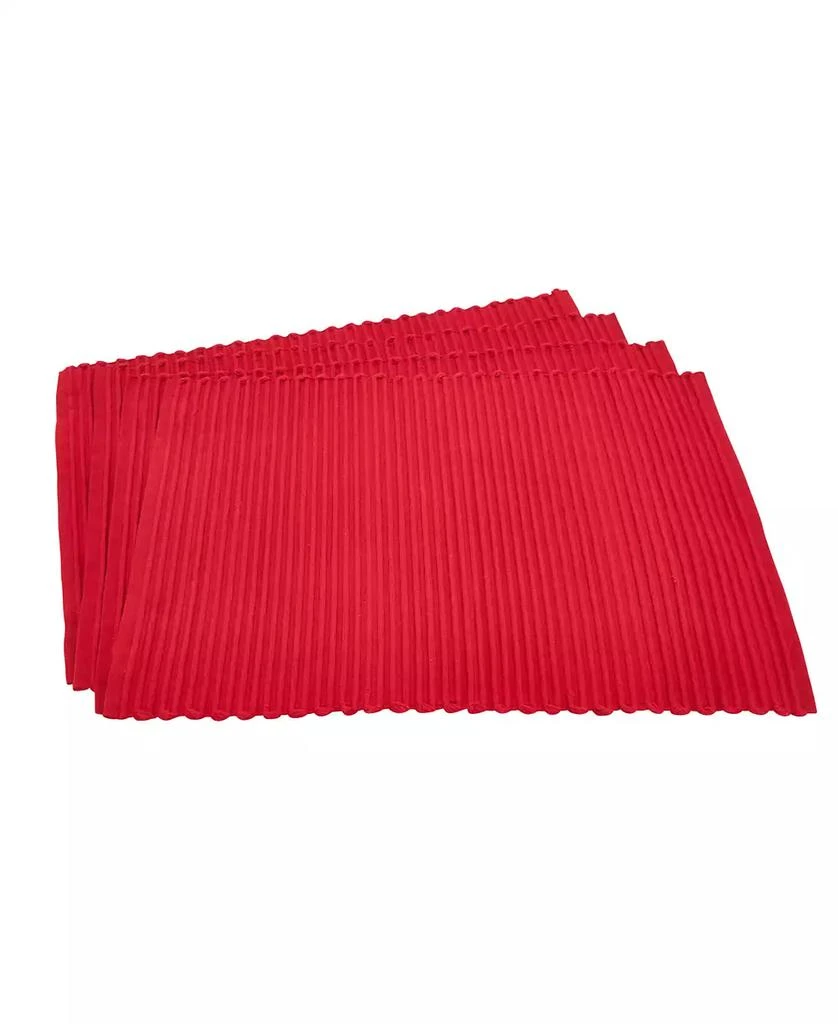Saro Lifestyle Ribbed Placemats, Set of 4