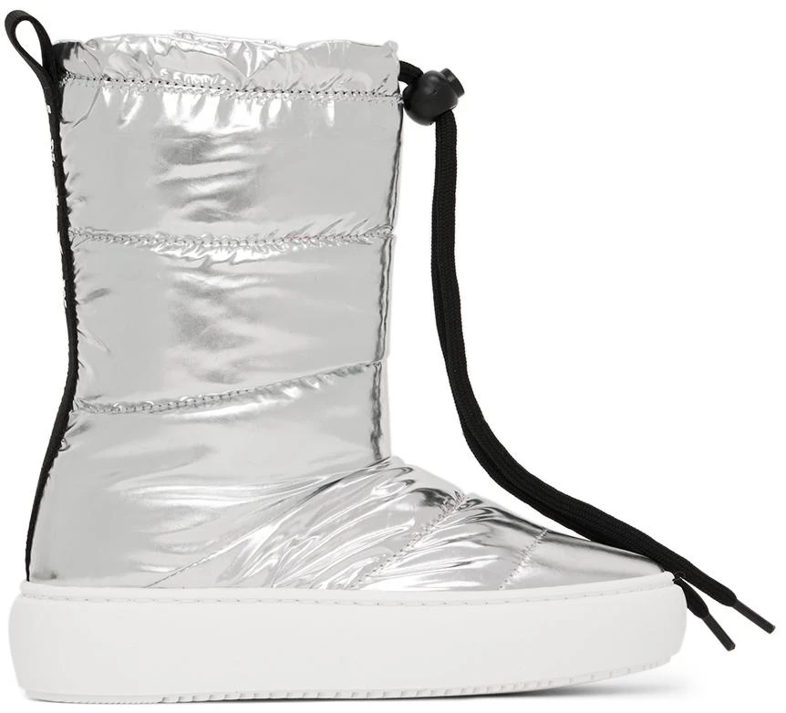 Marni Kids Silver Padded Boots