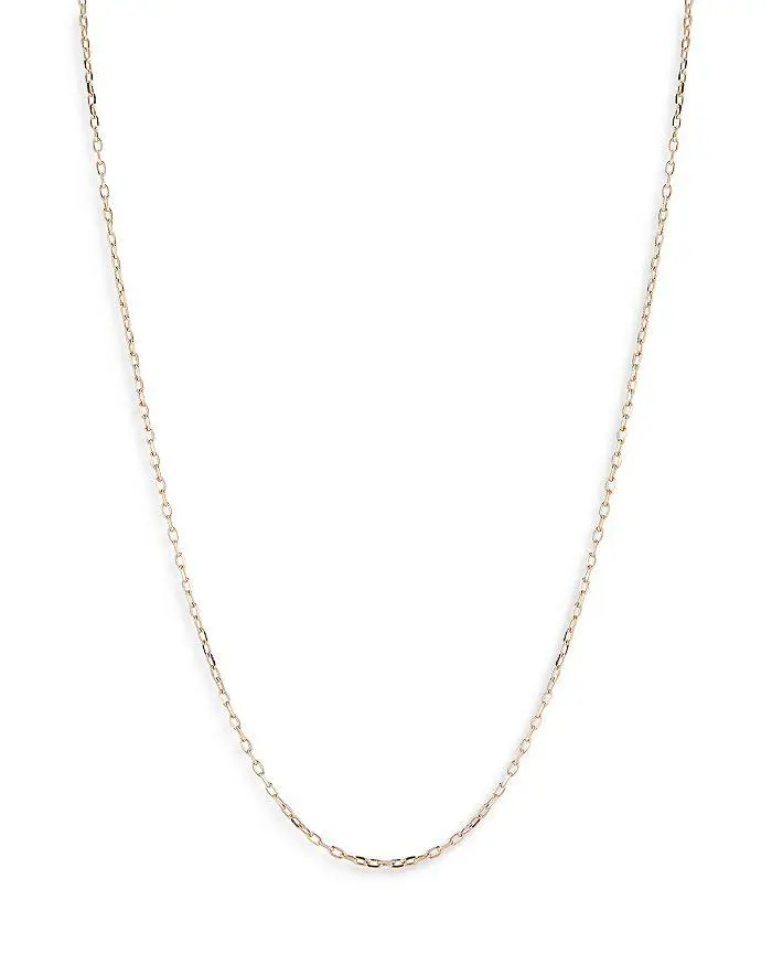 Walters Faith 18K Rose Gold Fine Cable Link Chain Necklace, 16"