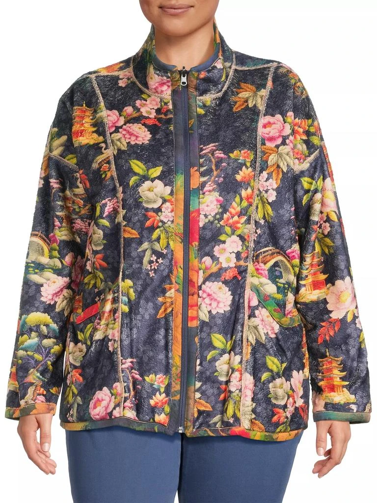 Johnny Was Plus Joan Reversible Zip Jacket 6