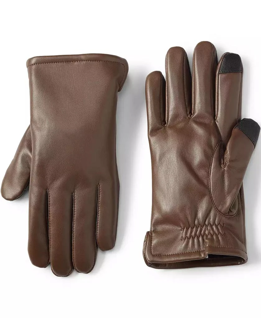Lands' End Men's Cashtouch Lined Faux Leather Glove 1
