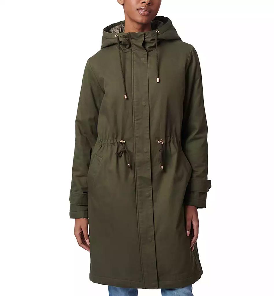Collection B Juniors Long Hooded Parka Coat