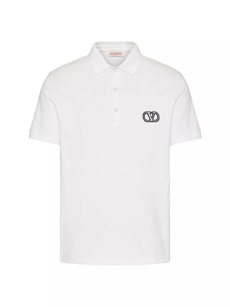 ヴァレンティノ Valentino Cotton Polo Cotton Polo Shirt for Man in Red/indigo | Valentino US