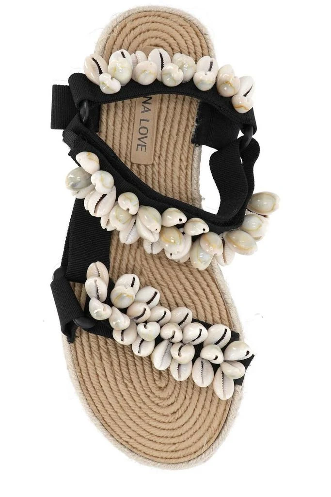 Arizona Love Arizona Love Raffia Shell Sandals 4