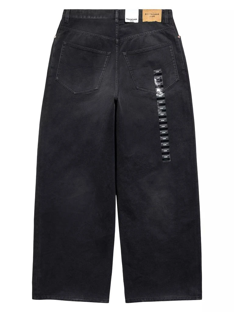 Balenciaga Denim Size Sticker Baggy Pants 2