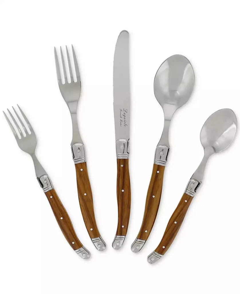 French Home Laguiole 20 Piece Stainless Steel Flatware Set, Service for 4 1