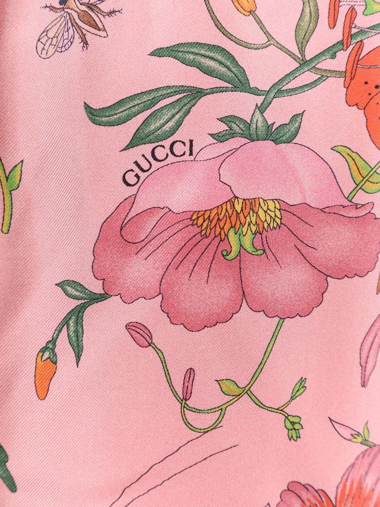 Gucci Silk trousers with Gucci Flora print 5