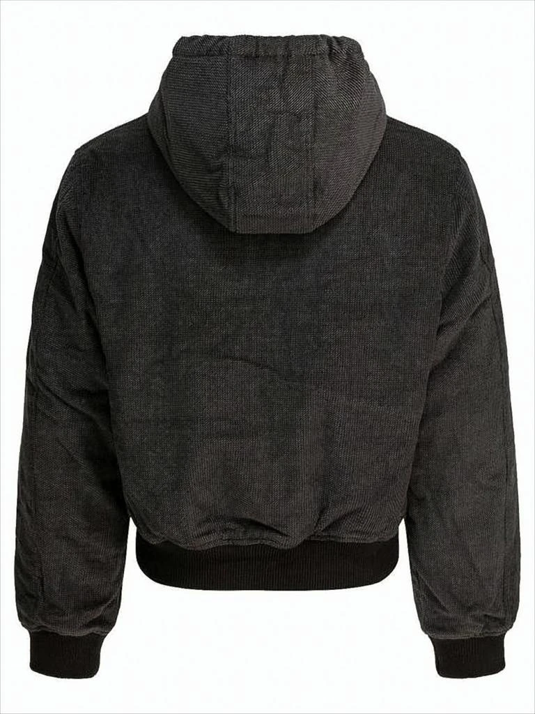 Our Legacy Textured Black Denim Jacket with Quilted Lining 2