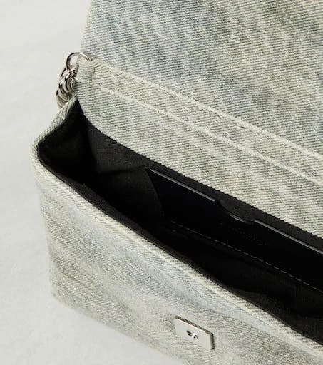 Balmain 1945 Soft Mini denim shoulder bag 3
