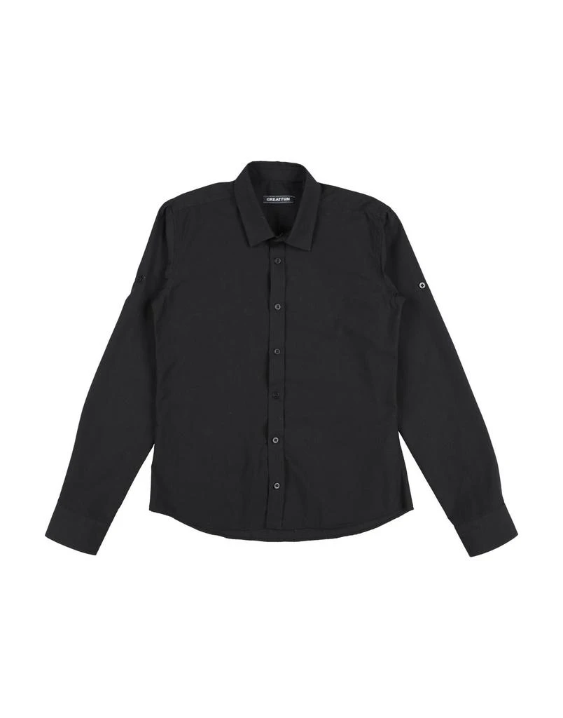 GREAT FUN Solid color shirt