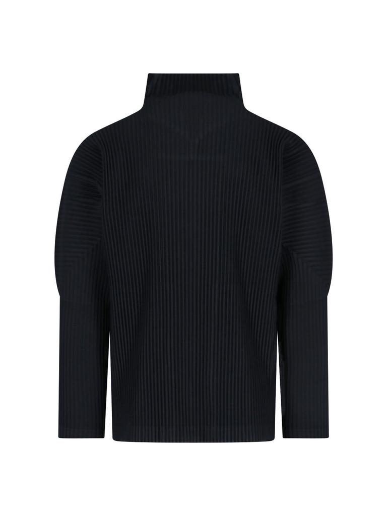 Homme Plissé Issey Miyake Homme Plissé Issey Miyake Zip-Up Knitted Cardigan