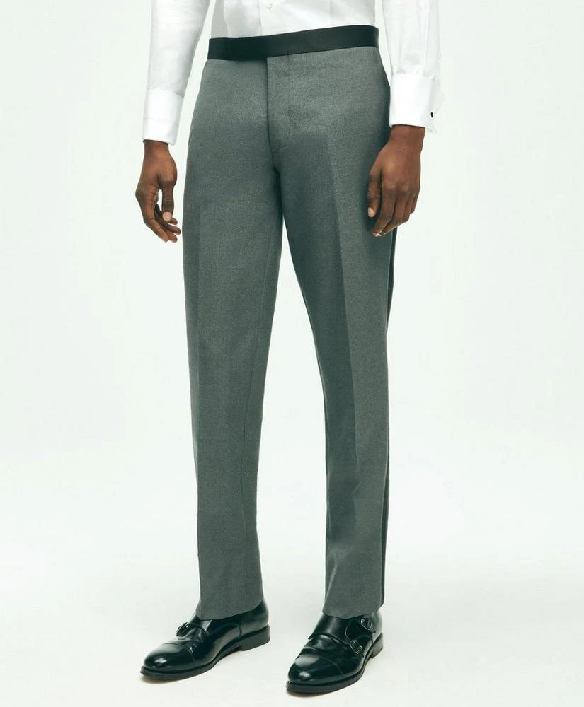 Brooks Brothers Slim Fit Wool Hopsack Tuxedo Pants 1