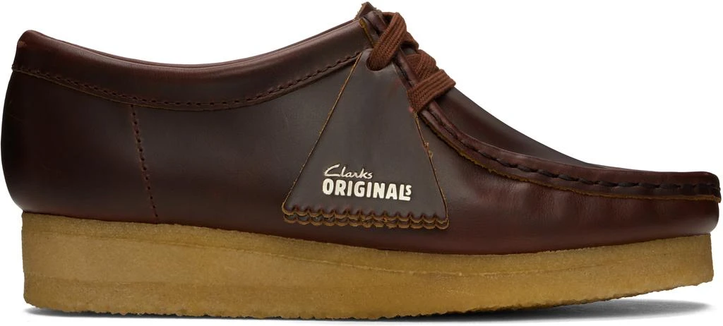 Clarks Burgundy Wallabee Derbys 1