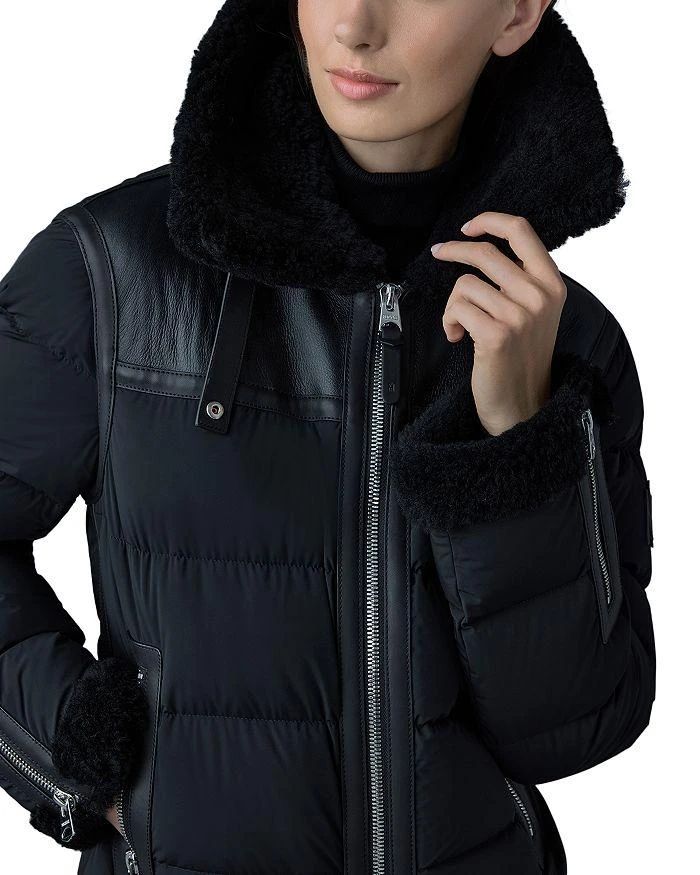 Mackage Vanna Mixed-Media Shearling Down Jacket 3