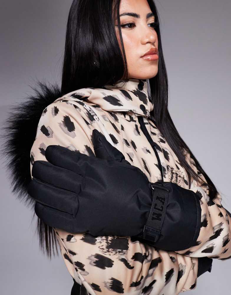 ASOS Weekend Collective Weekend Collective ski gloves in black