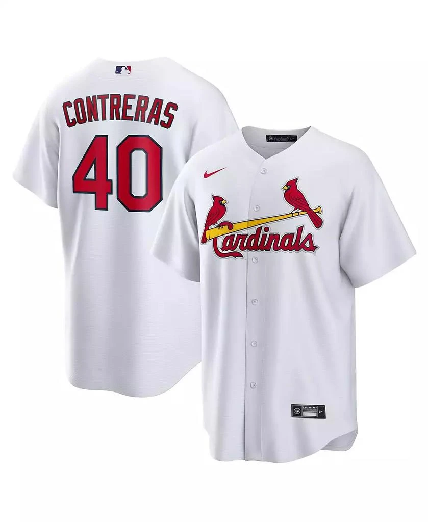 NIKE Men's Willson Contreras White St. Louis Cardinals Home Replica Player Jersey 1
