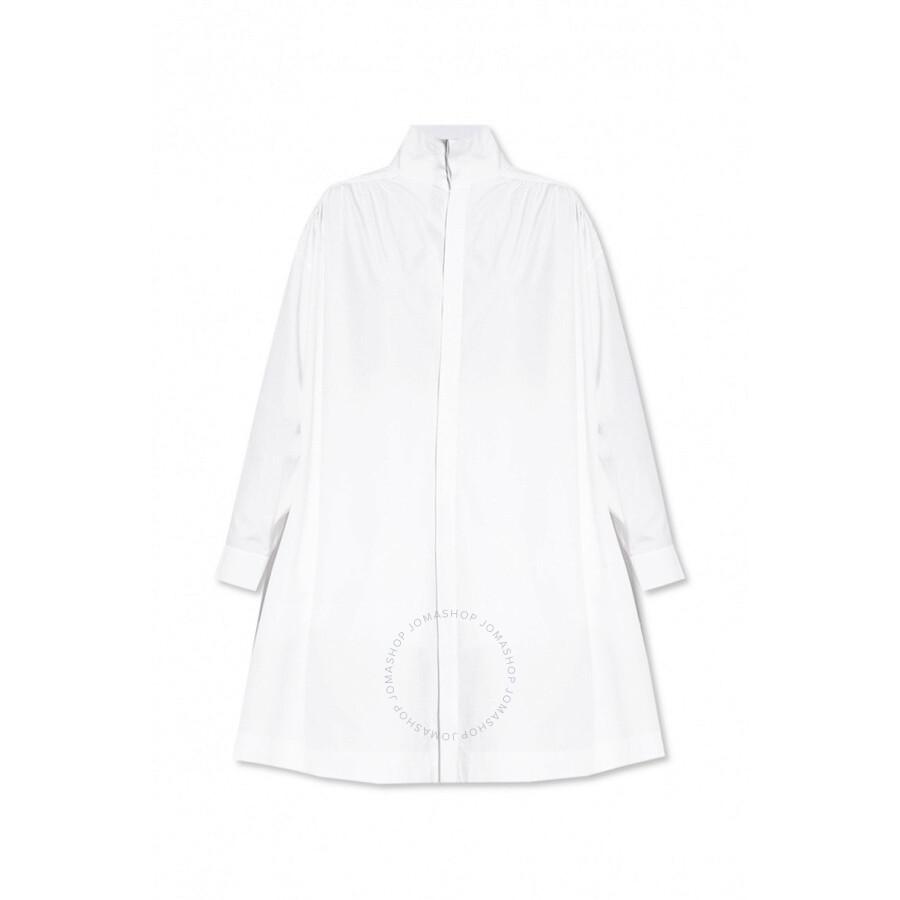 Alaia Ladies White Cotton Shirt With Slit