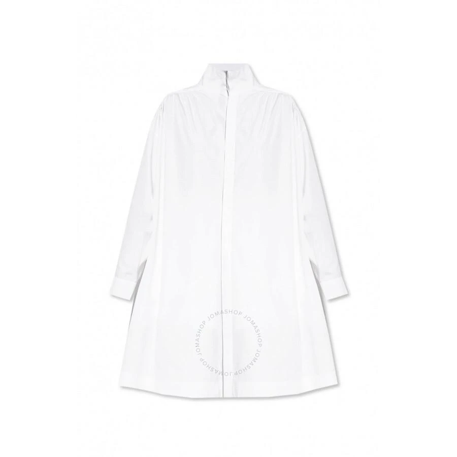 Alaia Ladies White Cotton Shirt With Slit 1