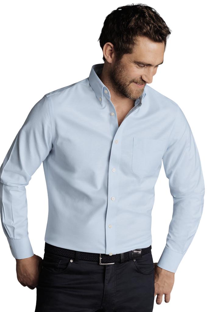Charles Tyrwhitt Men's Slim Fit Button-Down Collar Non-Iron Stretch Oxford Shirt