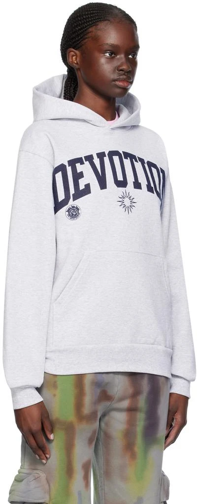 Online Ceramics SSENSE Exclusive Gray 'Devotion' Hoodie 2
