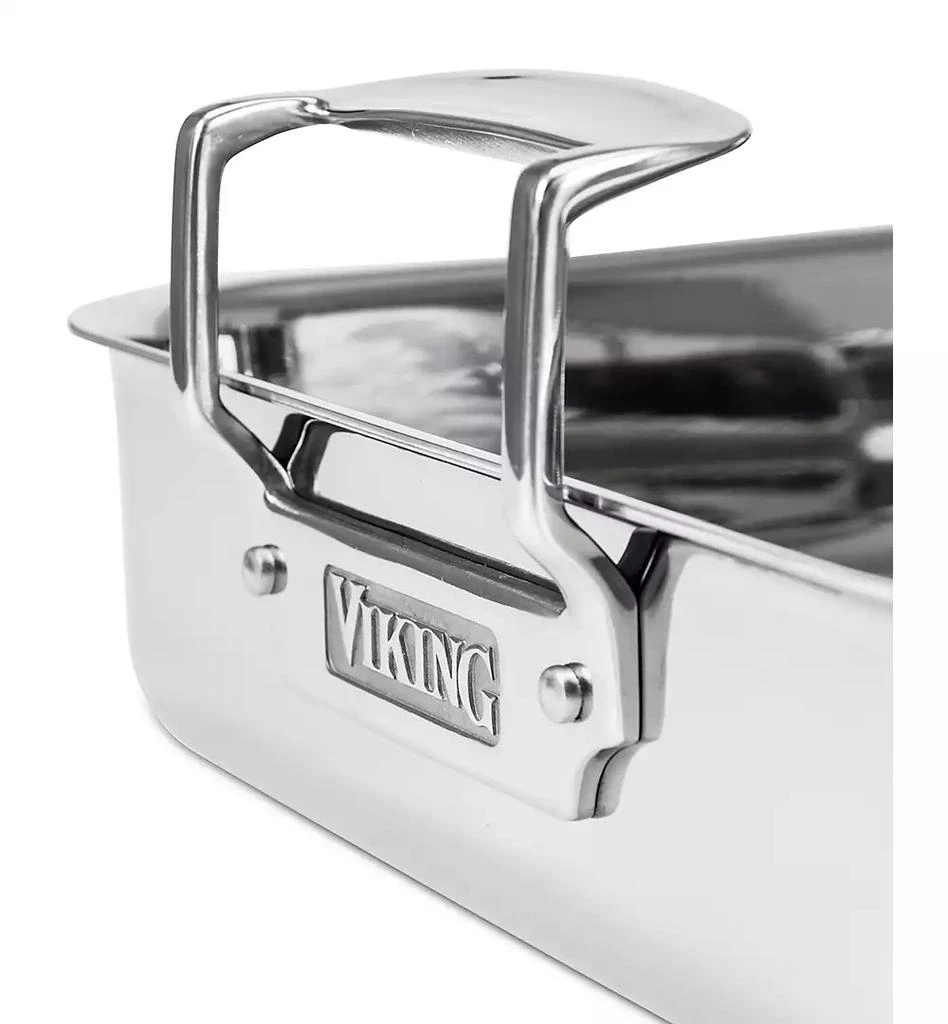 VIKING 3-Ply Stainless Steel Roasting Pan with Nonstick Rack 9
